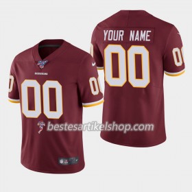 Herren Washington Redskins Trikot Nike Röd I 100th - Personalisiert